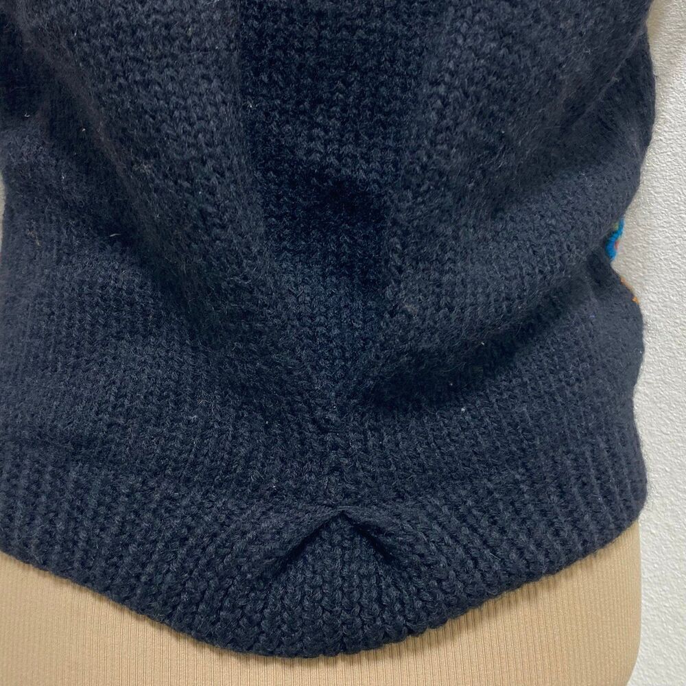 Needleworks 1989 Vintage Hand knitted 100% Wool Sweater Vest/Cardigan - Picture 6 of 7